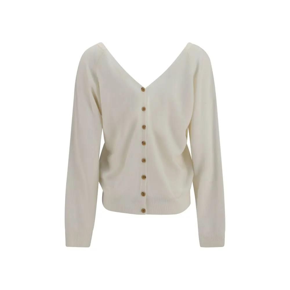 Lisa Yang Beige Cashmere Cardigan