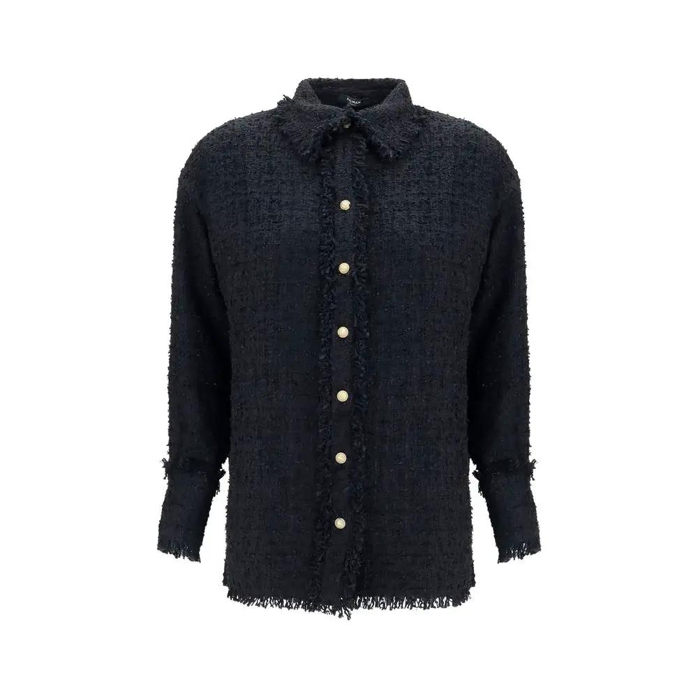 Balmain Black Polyamide Shirt