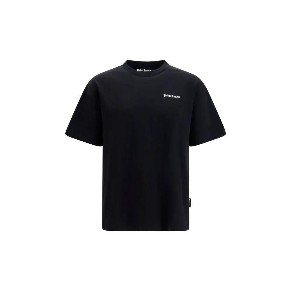 Palm Angels Black Cotton T-Shirt