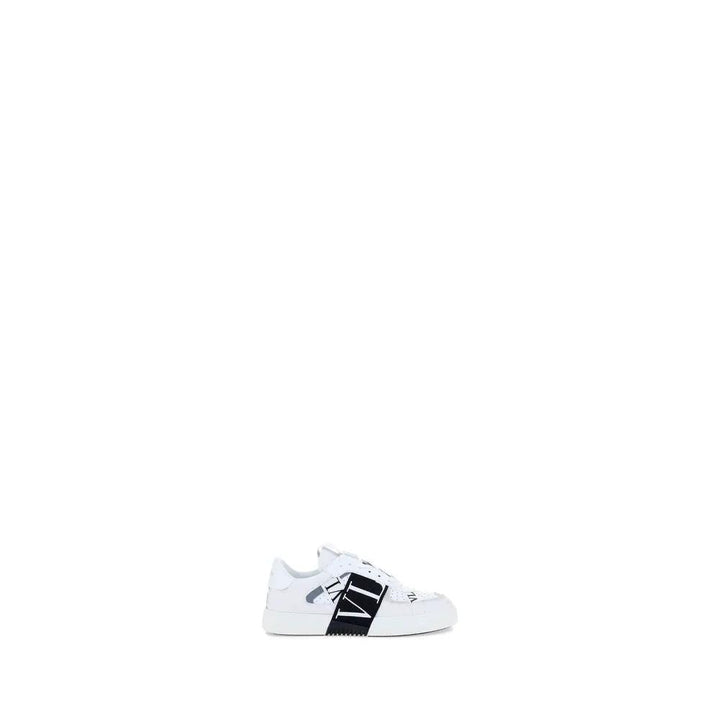 Valentino Garavani White Calf Leather Bos Taurus Athletic Sneakers