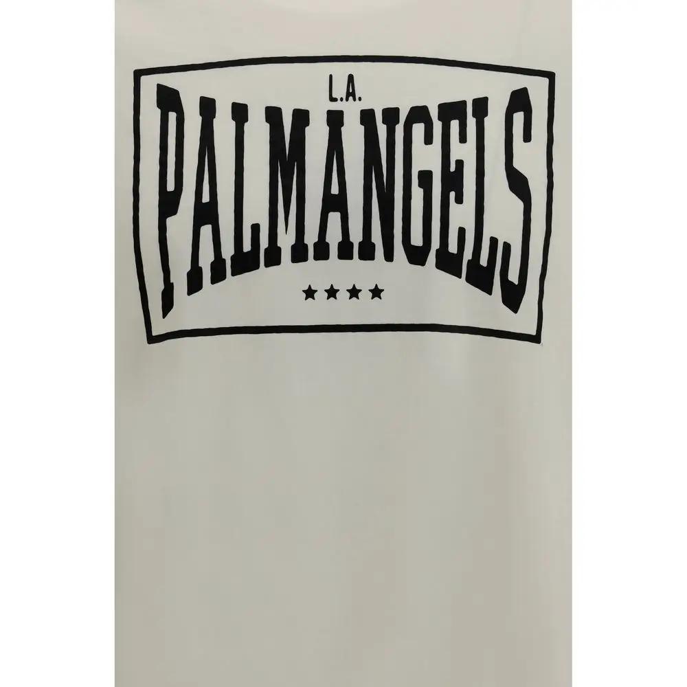 Palm Angels Beige Cotton T-Shirt