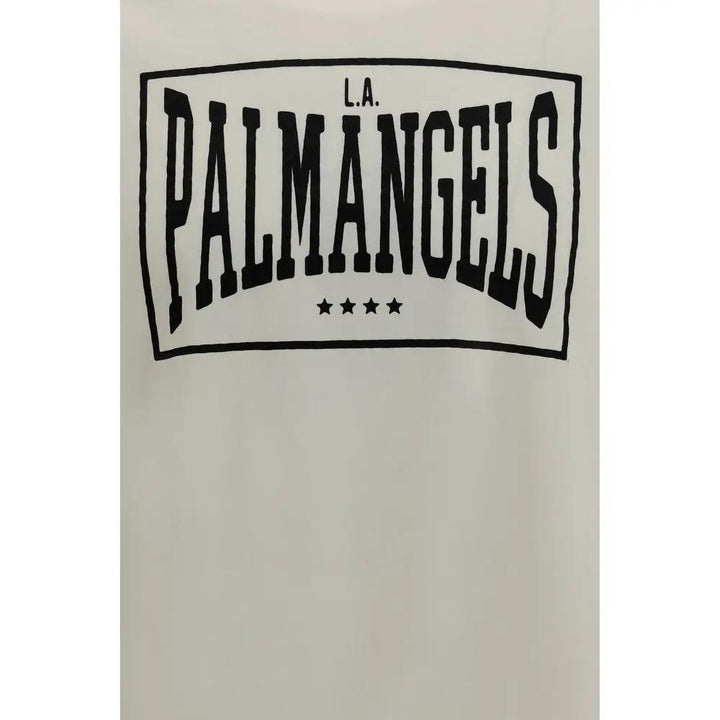Palm Angels Beige Cotton T-Shirt