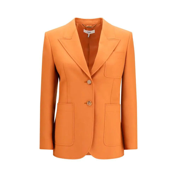 Chloé Sample Sale | Chloé Orange Wool Oves Aries Blazer - | Designer outlet