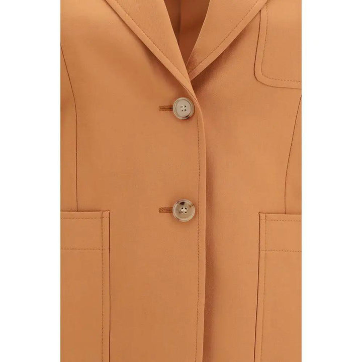 Chloé Sample Sale | Chloé Orange Wool Oves Aries Blazer - | Designer outlet
