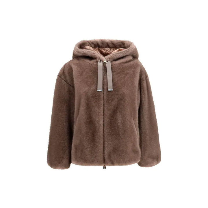 Herno Sample Sale | Herno Brown Polyester Full-Length Jacket - | Designer outlet