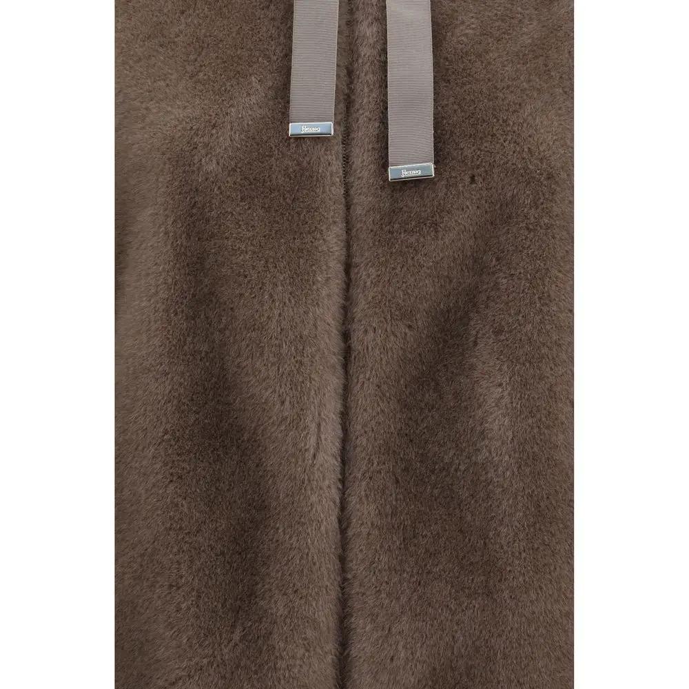 Herno Sample Sale | Herno Brown Polyester Full-Length Jacket - | Designer outlet