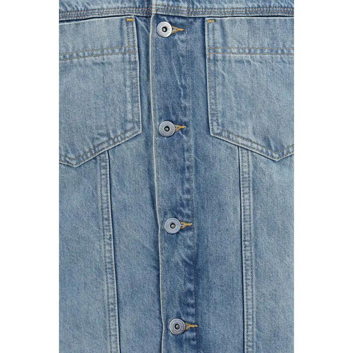 7FOR Blue Cotton Denim Jacket