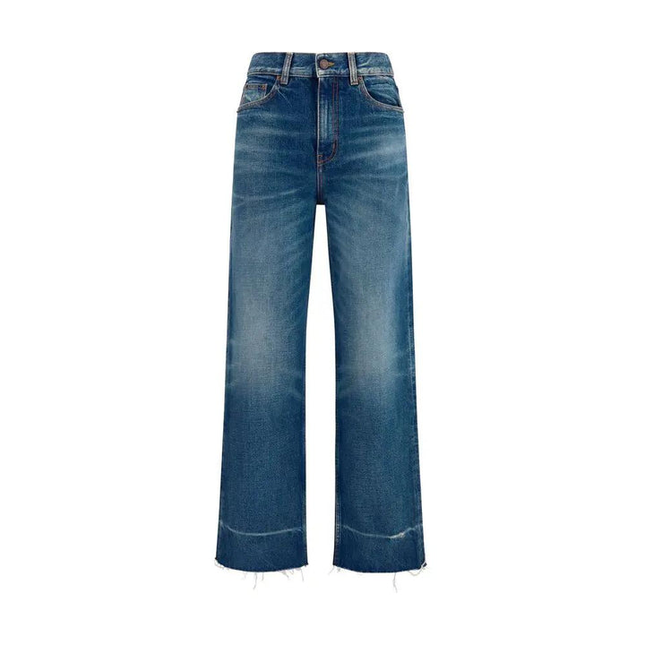 Chloé Blue Cotton Bootcut Jeans