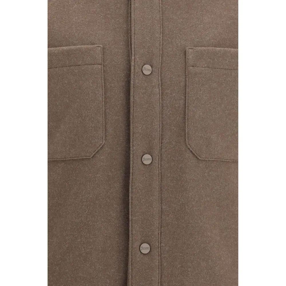 Herno Brown Polyester Jacket
