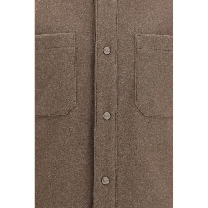 Herno Brown Polyester Jacket
