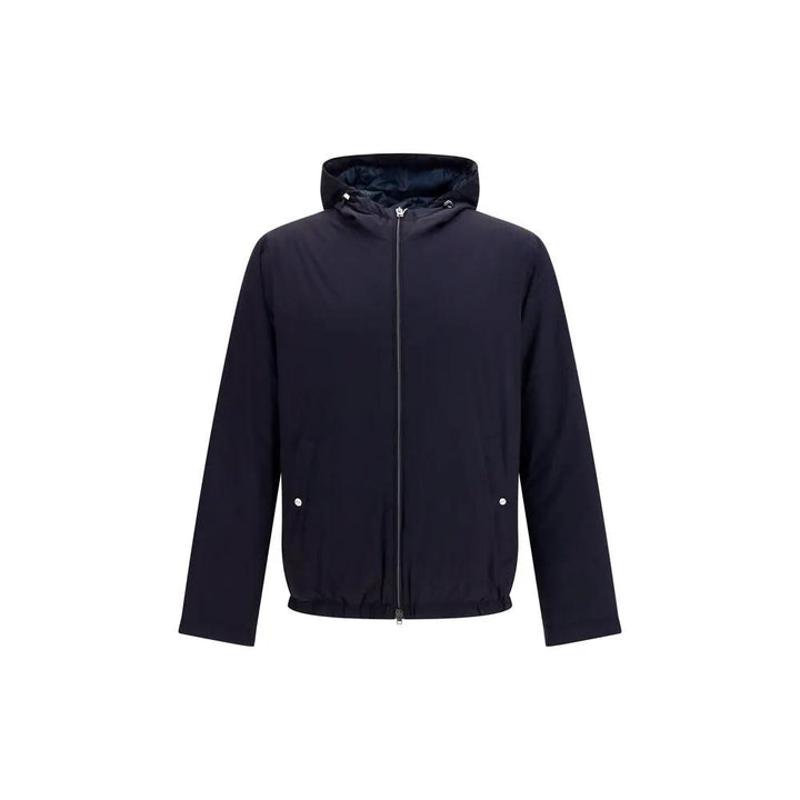 Herno Blue Goose Down Full-Length Jacket