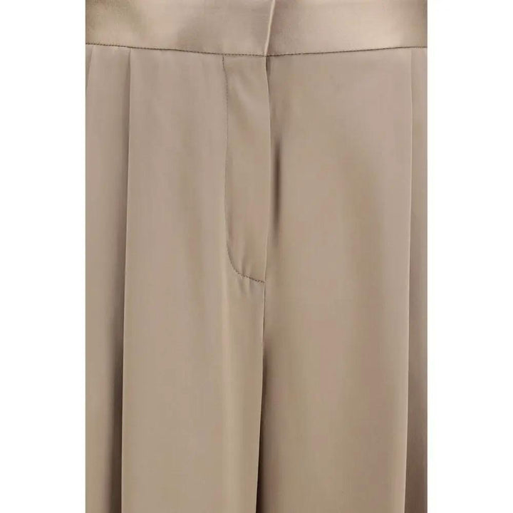 Tom Ford Beige Silk Casual Pants