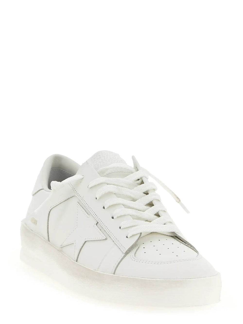 Golden Goose Sample Sale | Golden Goose White Cowhide Low Top Sneakers - | Designer outlet