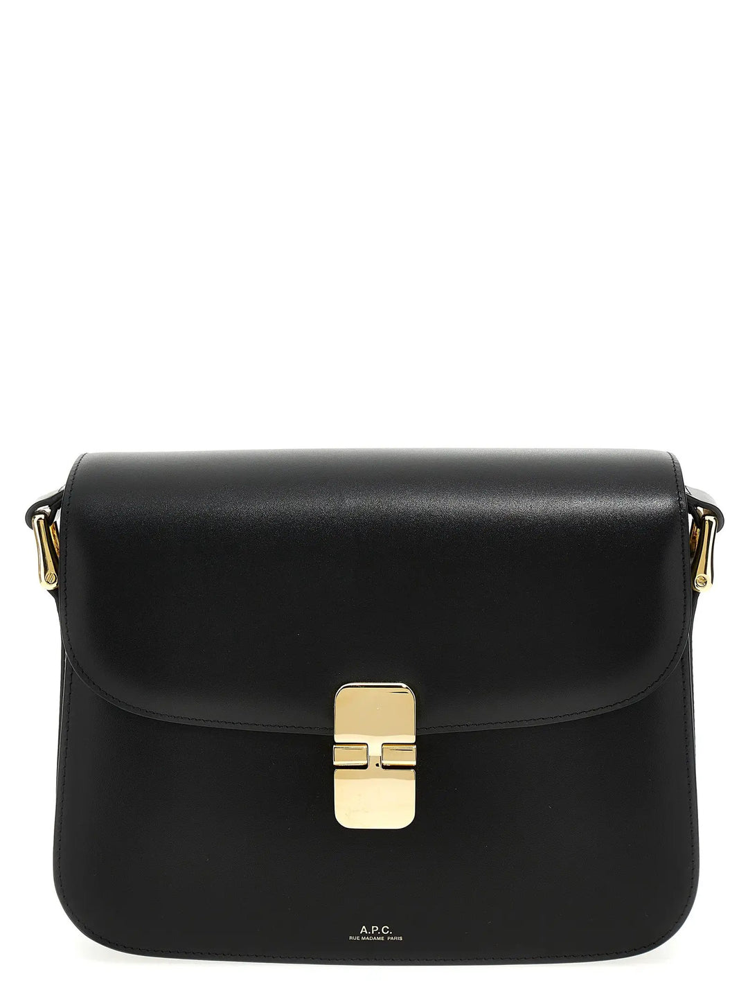 A.P.C. Black Cowhide Crossbody Bag