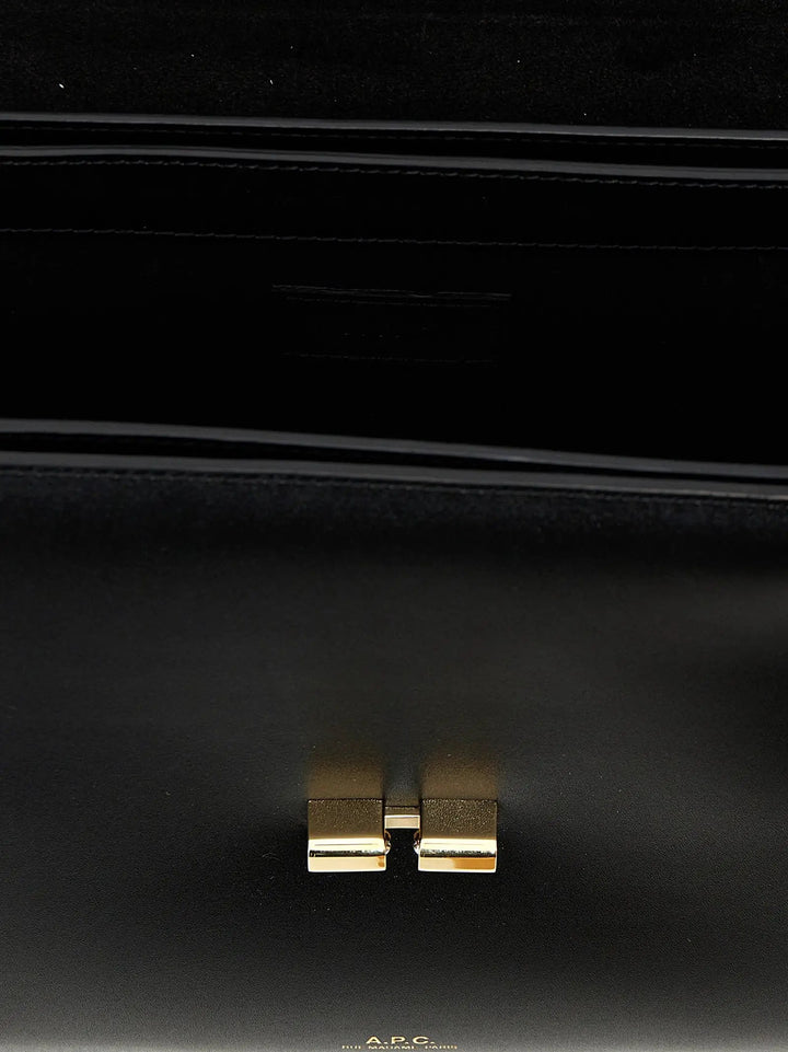 A.P.C. Black Cowhide Crossbody Bag