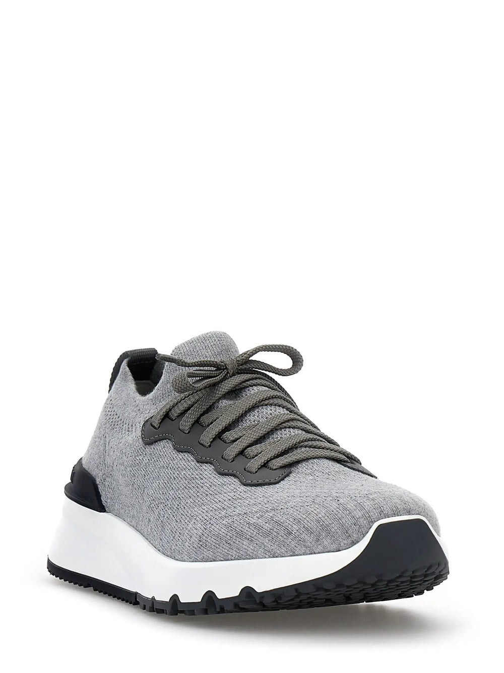 Brunello Cucinelli Sample Sale | Brunello Cucinelli Gray Cotton Athletic Sneakers - | Designer outlet