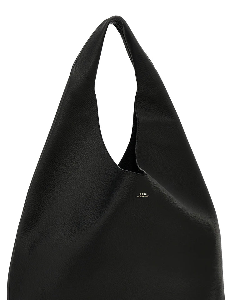 A.P.C. Black Calfskin Shoulder Bag