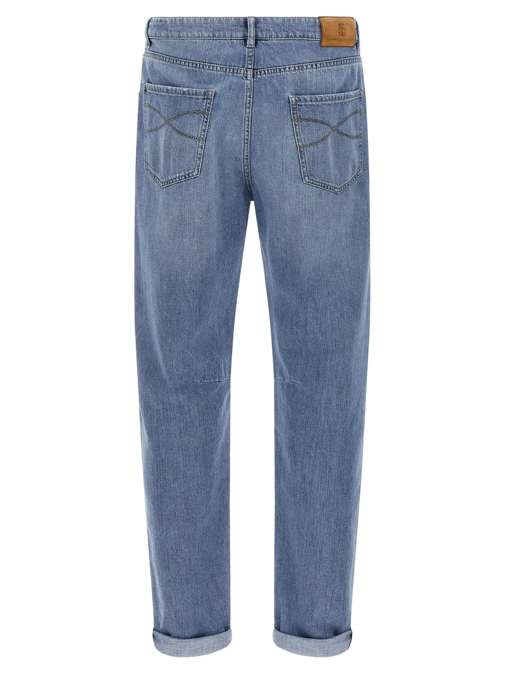Brunello Cucinelli Sample Sale | Brunello Cucinelli Blue Cotton Straight-Leg Jeans - | Designer outlet