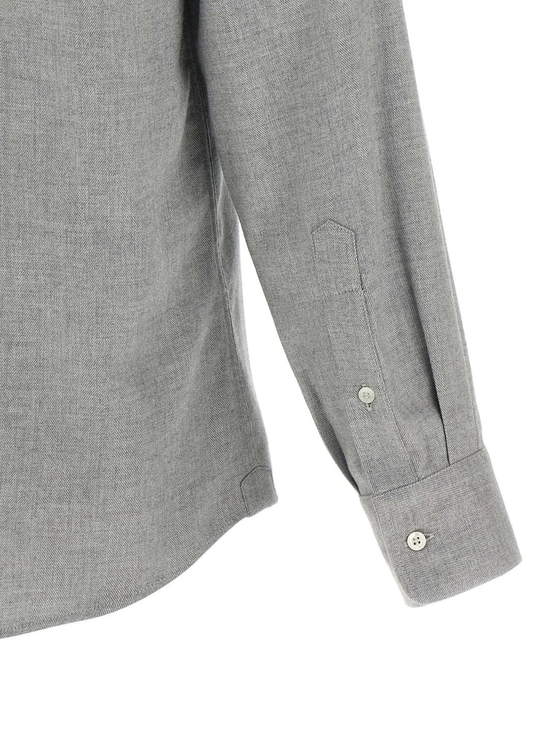 Brunello Cucinelli Gray Cotton Blouse