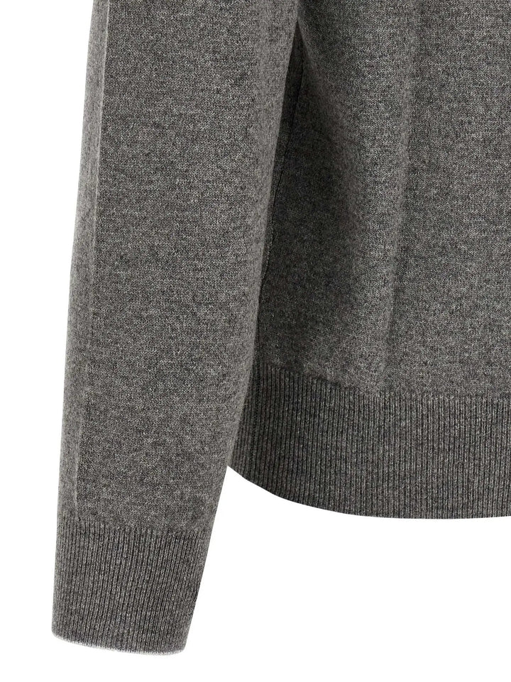 Brunello Cucinelli Gray Cashmere Cardigan