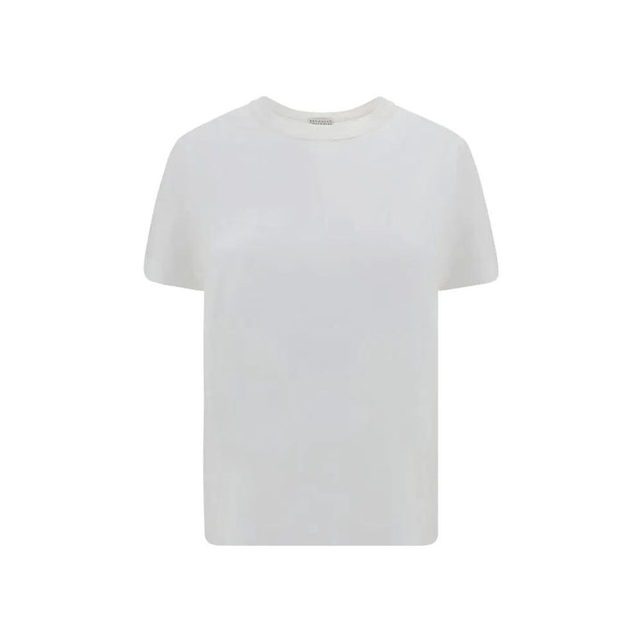 Brunello Cucinelli Sample Sale | Brunello Cucinelli White Cotton T-Shirt - | Designer outlet
