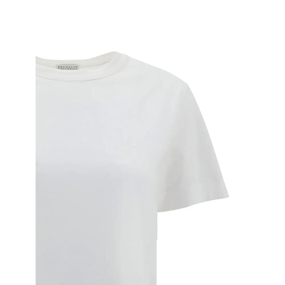 Brunello Cucinelli Sample Sale | Brunello Cucinelli White Cotton T-Shirt - | Designer outlet