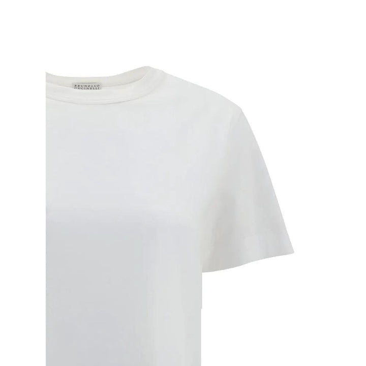 Brunello Cucinelli Sample Sale | Brunello Cucinelli White Cotton T-Shirt - | Designer outlet