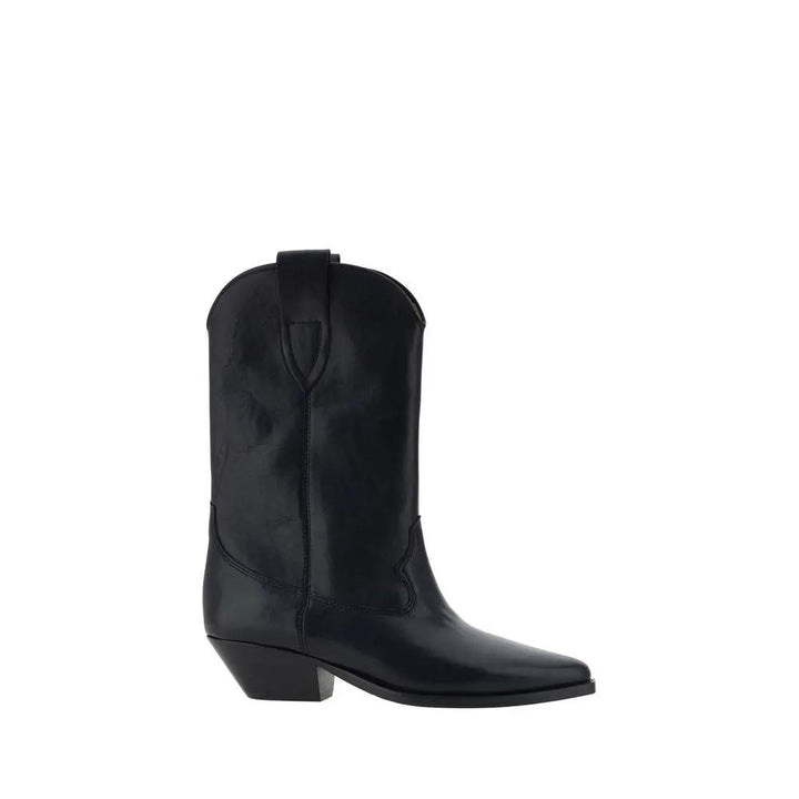 Isabel Marant Sample Sale | Isabel Marant Black Calf Leather Bos Taurus Ankle Boots - | Designer outlet