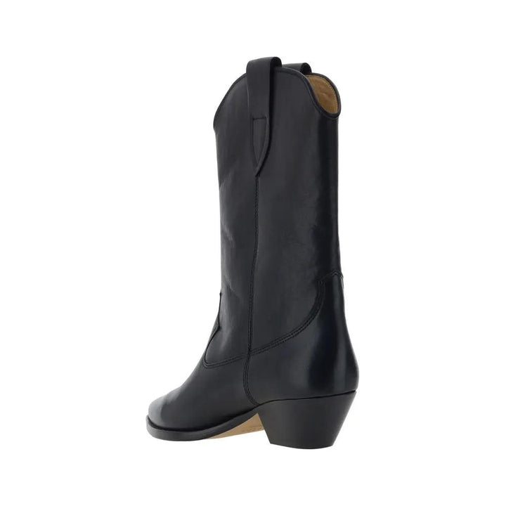 Isabel Marant Sample Sale | Isabel Marant Black Calf Leather Bos Taurus Ankle Boots - | Designer outlet