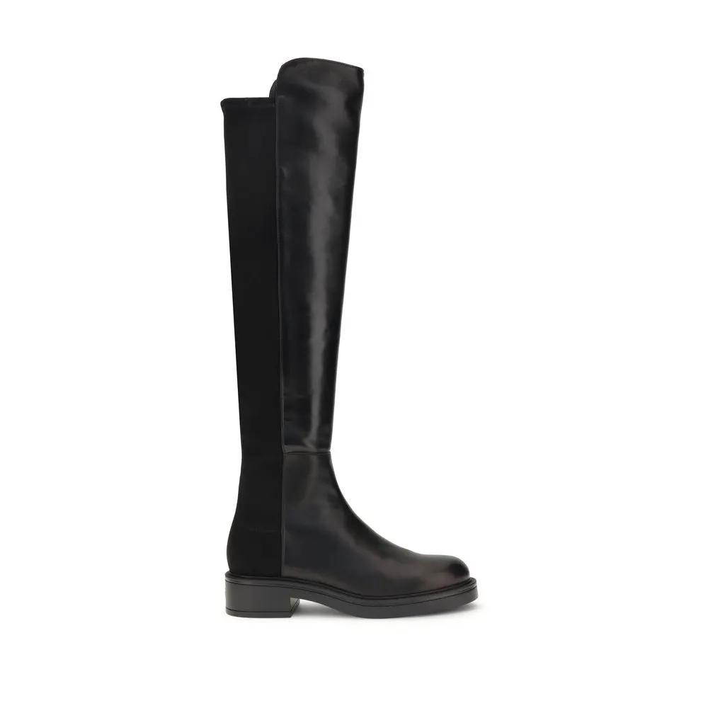 Stuart Weitzman Sample Sale | Stuart Weitzman Black Leather Over The Knee - | Designer outlet