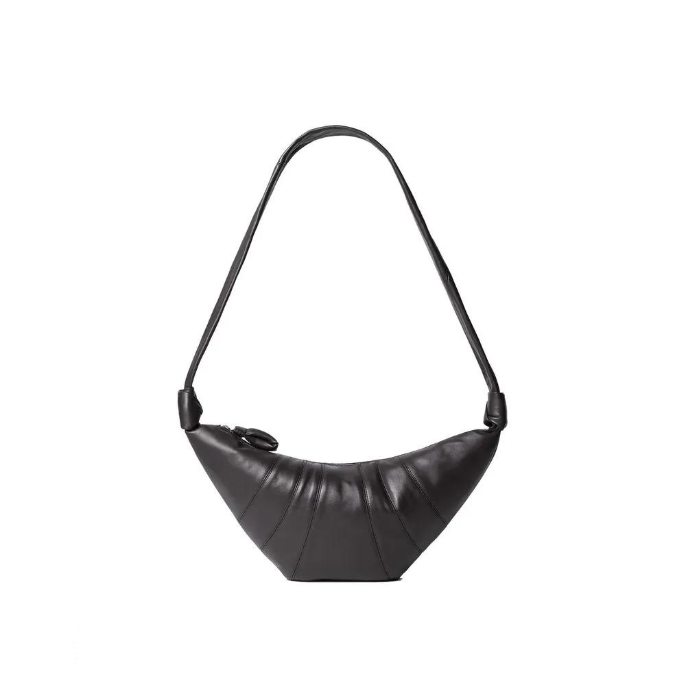 Lemaire Brown Lamb Leather Shoulder Bag
