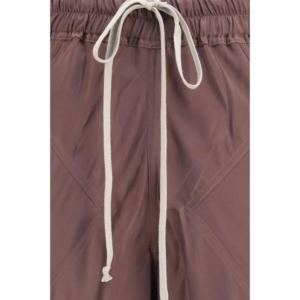 Rick Owens Brown Silk Casual Pants