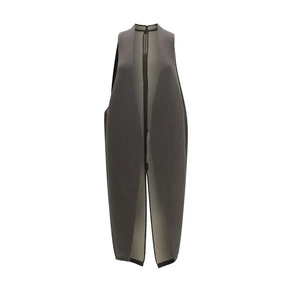 Rick Owens Gray Wool Oves Aries Sleeveless Jacket