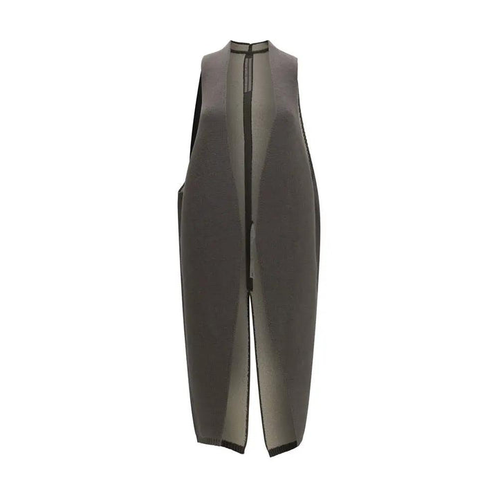 Rick Owens Gray Wool Oves Aries Sleeveless Jacket