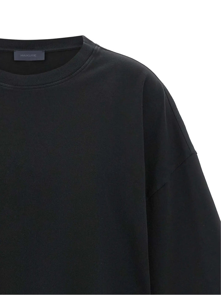 Haikure Black Cotton T-Shirt