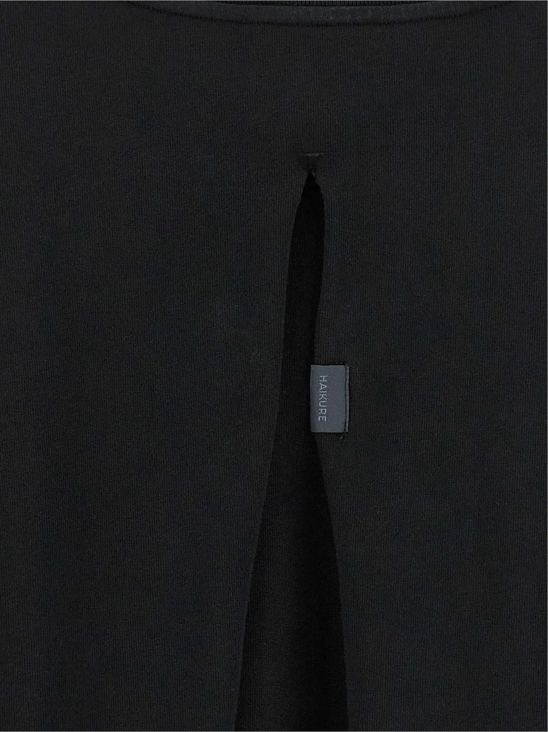 Haikure Black Cotton T-Shirt