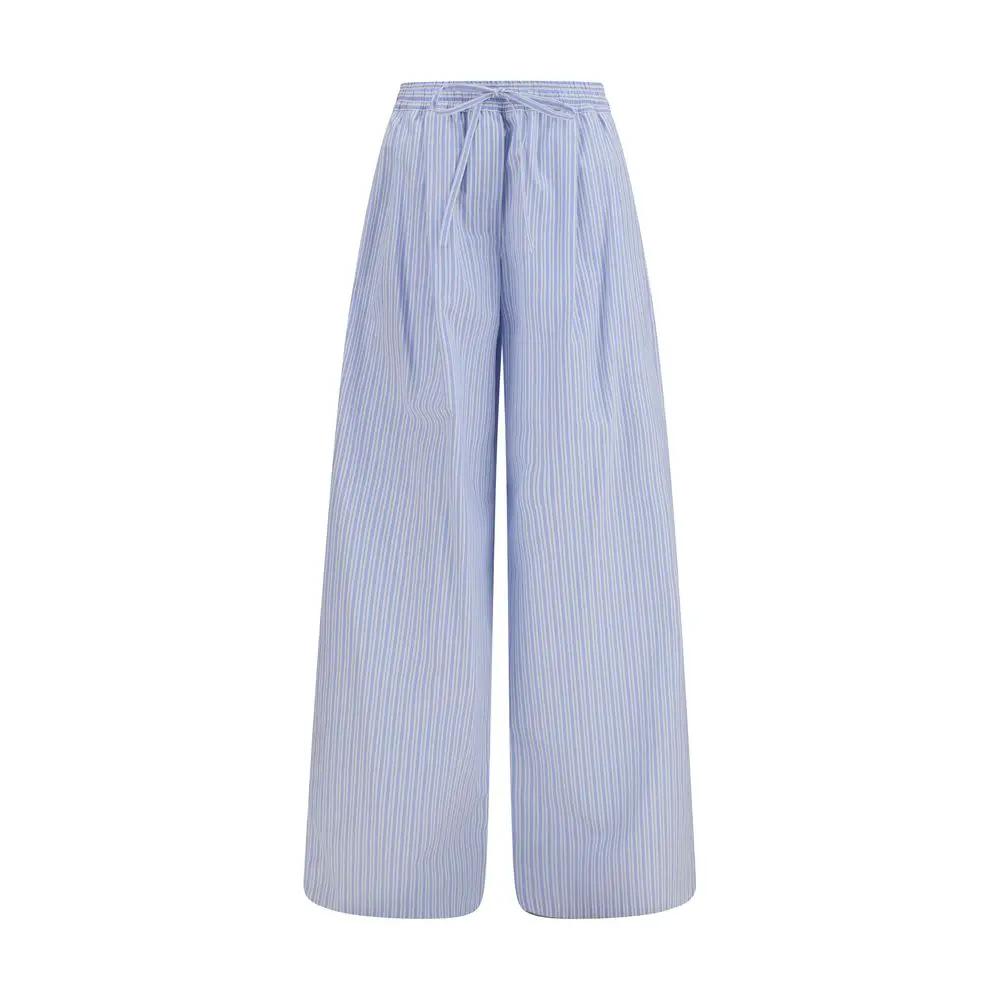 Dolce &amp; Gabbana Blue Cotton Casual Pants