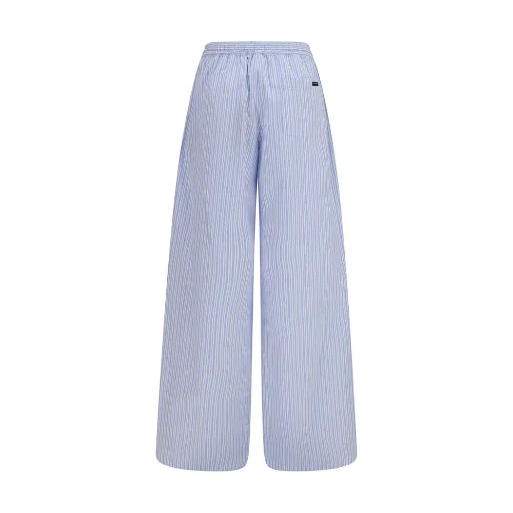 Dolce &amp; Gabbana Blue Cotton Casual Pants