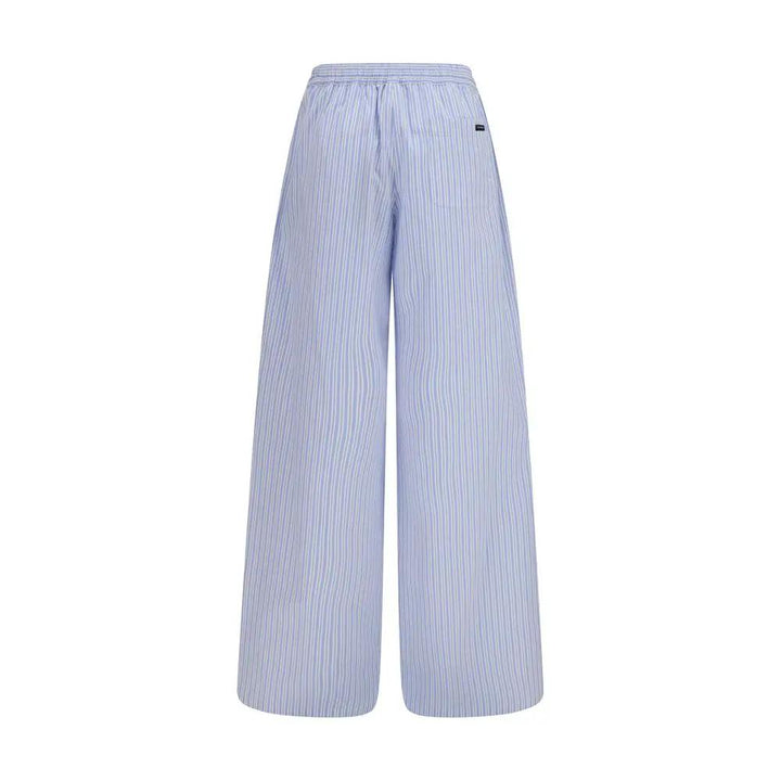 Dolce &amp; Gabbana Blue Cotton Casual Pants