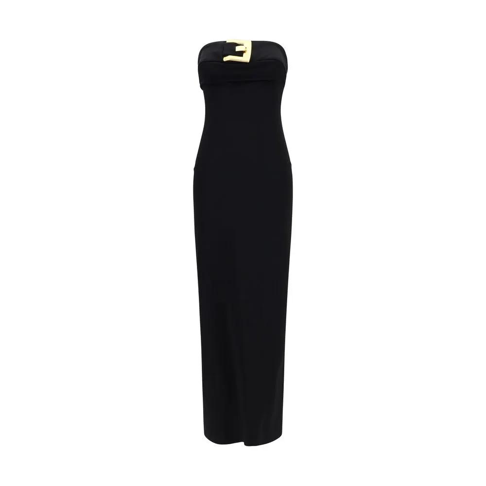 Balmain Black Viscose Cocktail Dress
