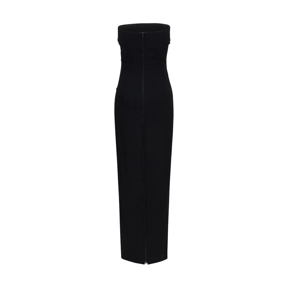 Balmain Black Viscose Cocktail Dress