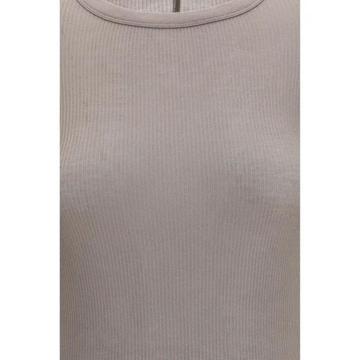 Rick Owens Gray Viscose Long Sleeve T-Shirt