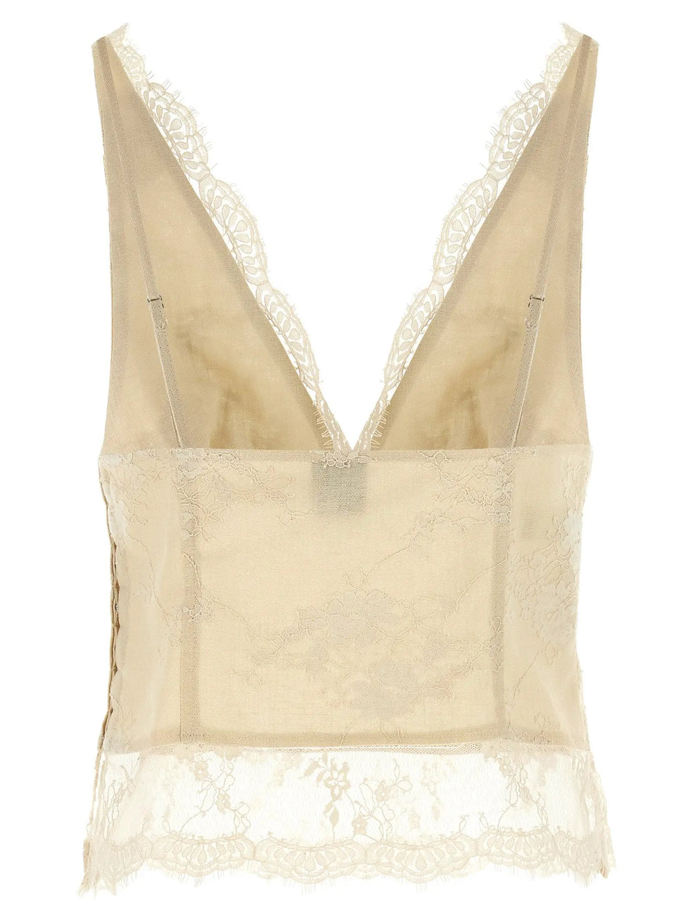 PINKO Sample Sale | PINKO Beige Linen Tank Tops - | Designer outlet