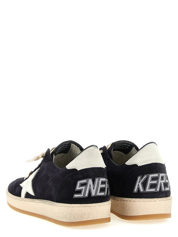 Golden Goose Blue Cowhide Low Top Sneakers