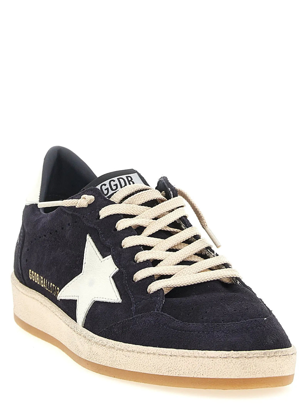 Golden Goose Blue Cowhide Low Top Sneakers