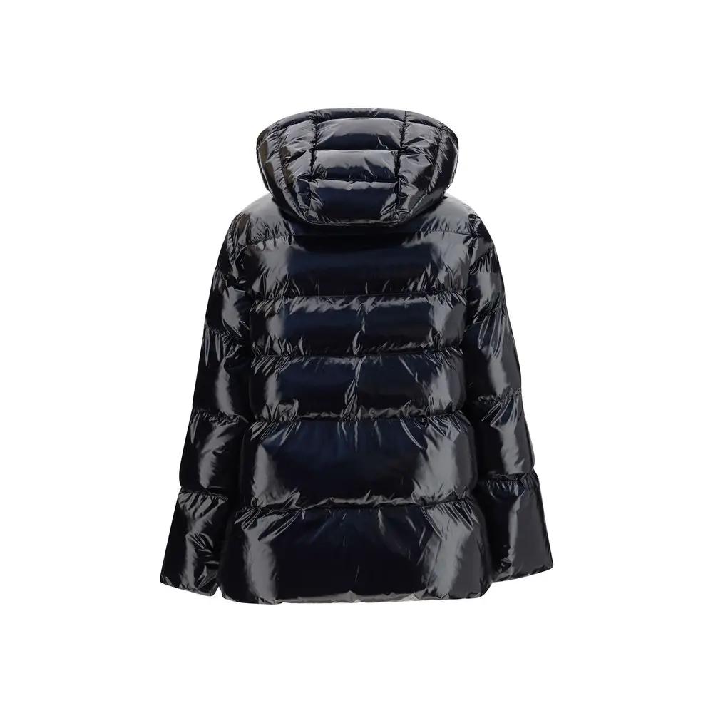 PINKO Black Polyamide Full-Length Jacket