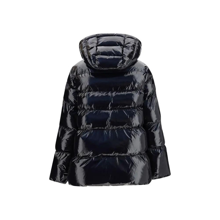 PINKO Black Polyamide Full-Length Jacket
