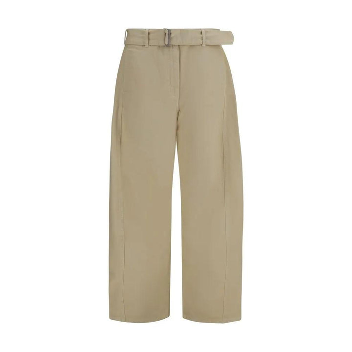 Magda Butrym Beige Cotton Casual Pants