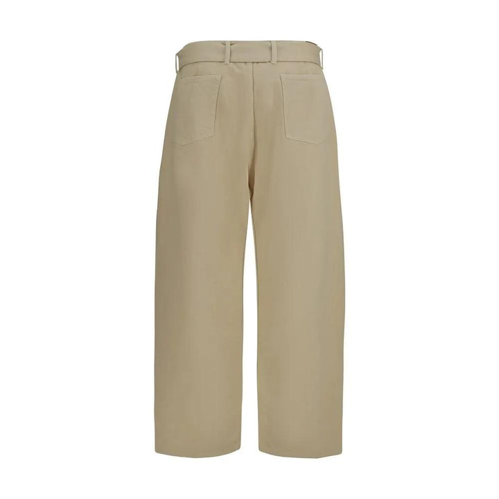 Magda Butrym Beige Cotton Casual Pants