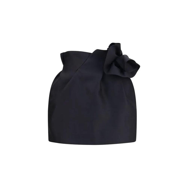 Magda Butrym Black Wool Oves Aries Mini Skirt